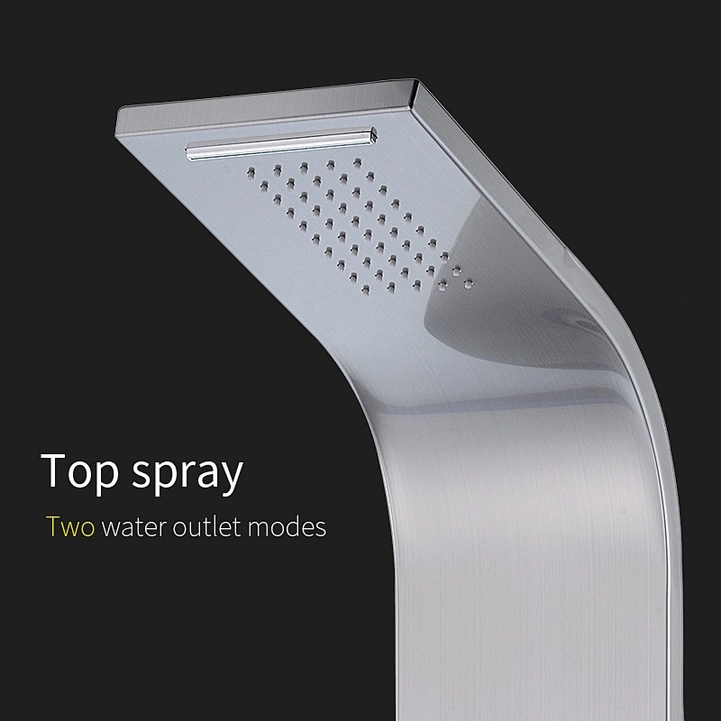 Colonne de douche TIEMA 4 fonctions en acier inoxydable 304