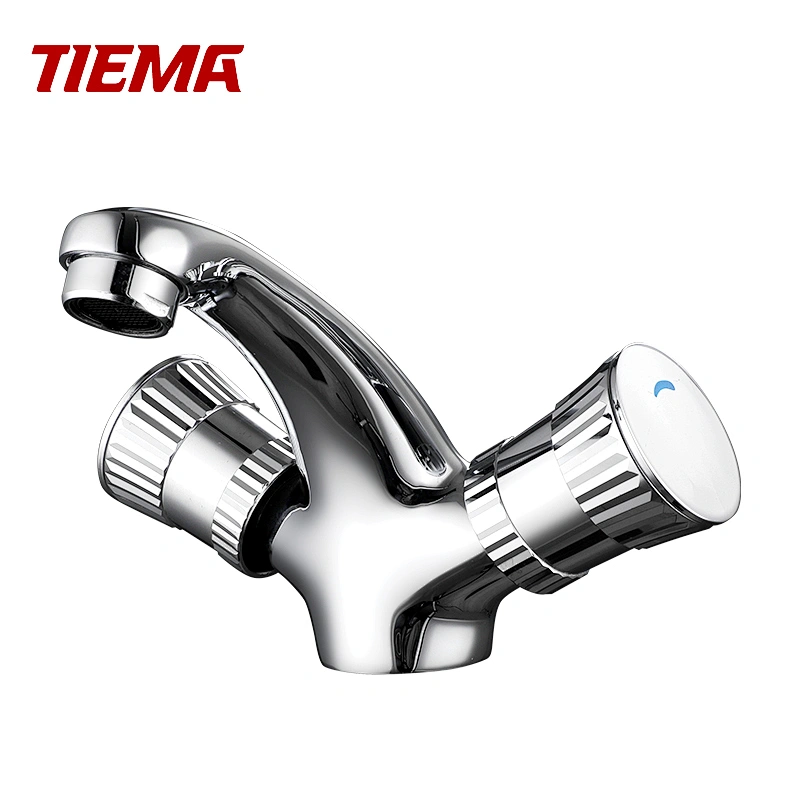 Rubinetto per lavabo rotante a doppia maniglia TIEMA Floor Wash Sildeing