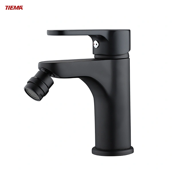 Black Color Brass Chrome Hot And Cold Water Sitting Bidet Faucets