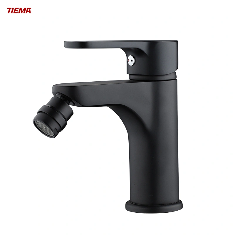 Black Color Brass Chrome Hot And Cold Water Sitting Bidet Faucets