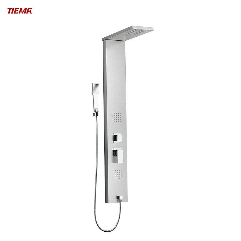 TIEMA Best 304 colonne de douche de salle de bain exposée en acier inoxydable