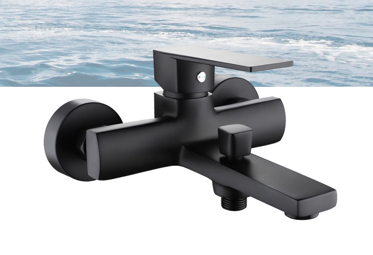 black bathroom sink faucet