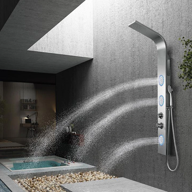 shower tower panel with body jets