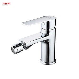 TIEMA Single Handle Chrome Water Tap Bathroom Brass Mixer Bidet Faucets