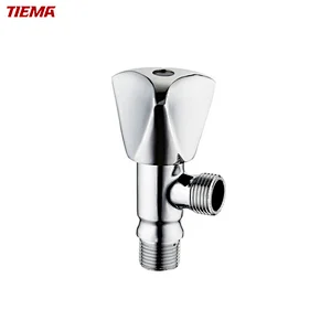 TIEMA – vanne de radiateur thermostatique Chorme populaire, vanne d'angle en laiton de 1/2 pouces