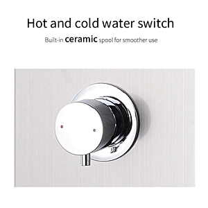 Colonne de douche TIEMA 4 fonctions en acier inoxydable 304