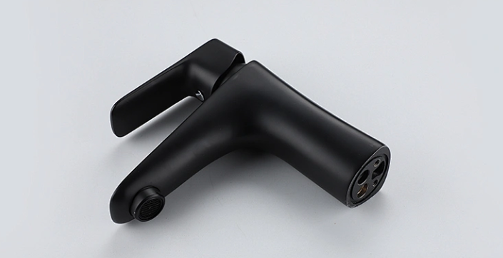 matt black basin mixer