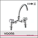 double handle with spout sink mixer