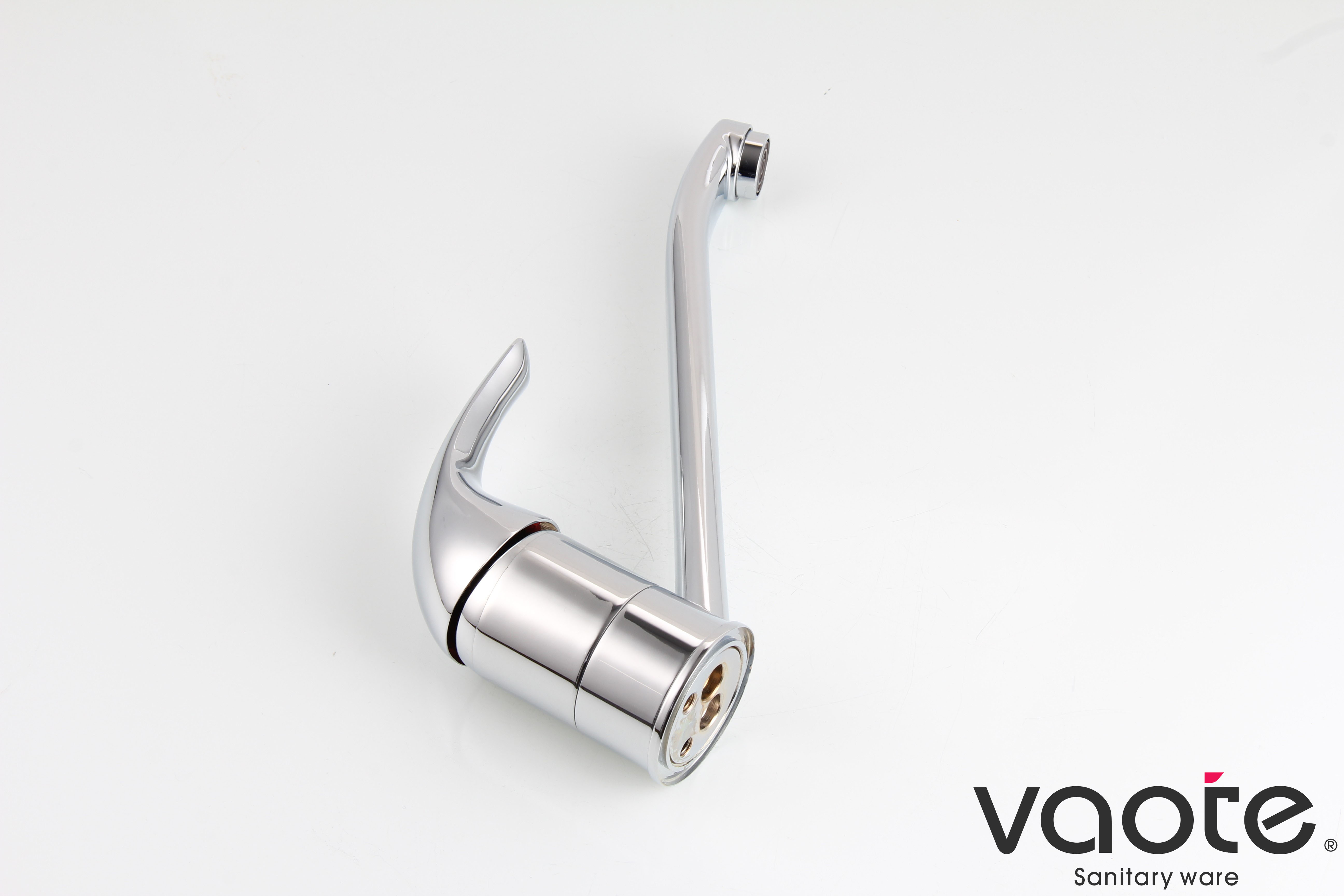 brass body deck mounted kitchen mixer faucet
