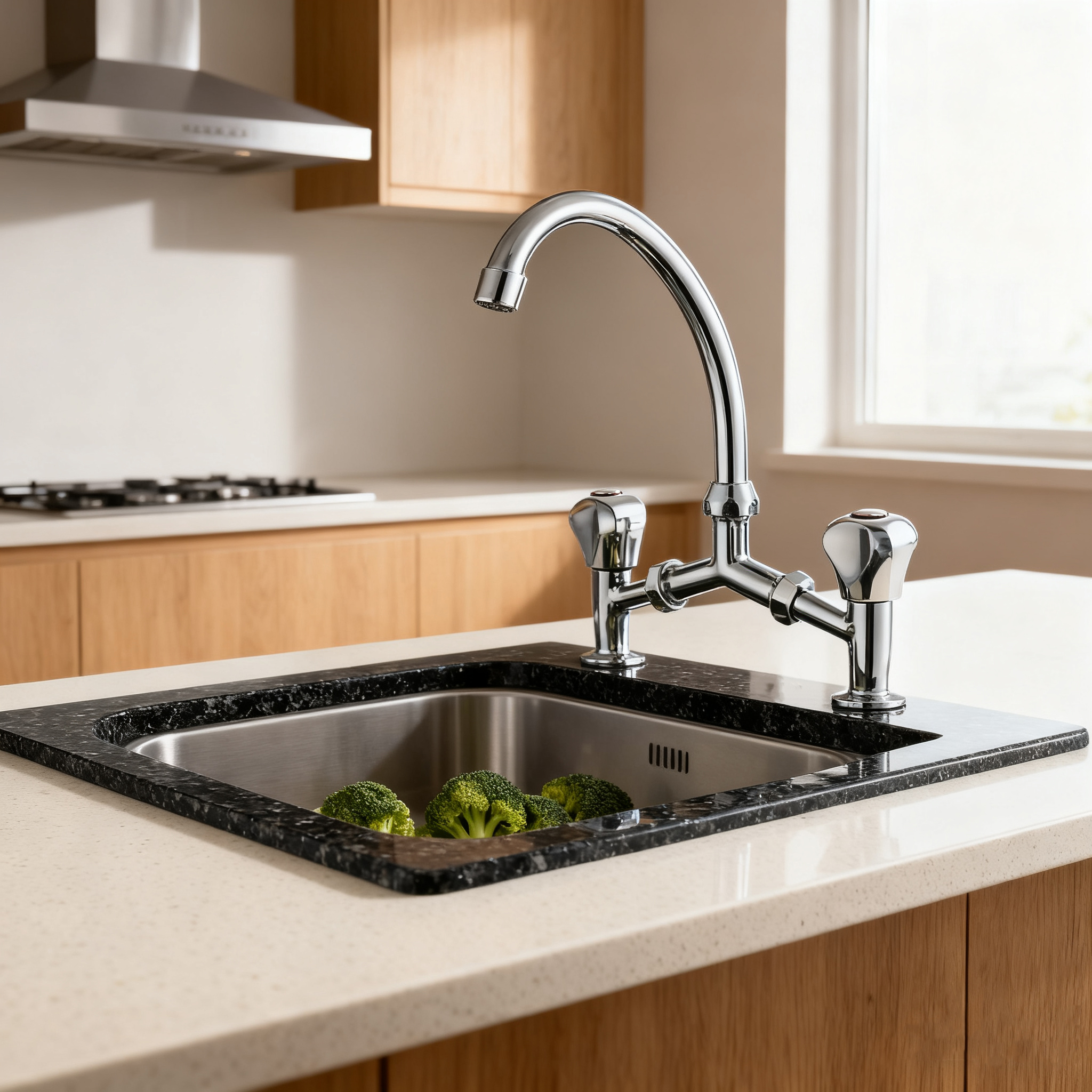Vaote sanitary ware double handle faucet usage