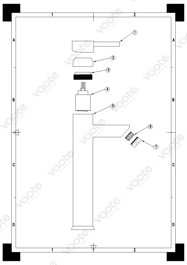 the structure of single lever brass body faucet