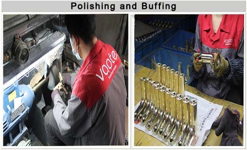 polishiing and buffing of faucet