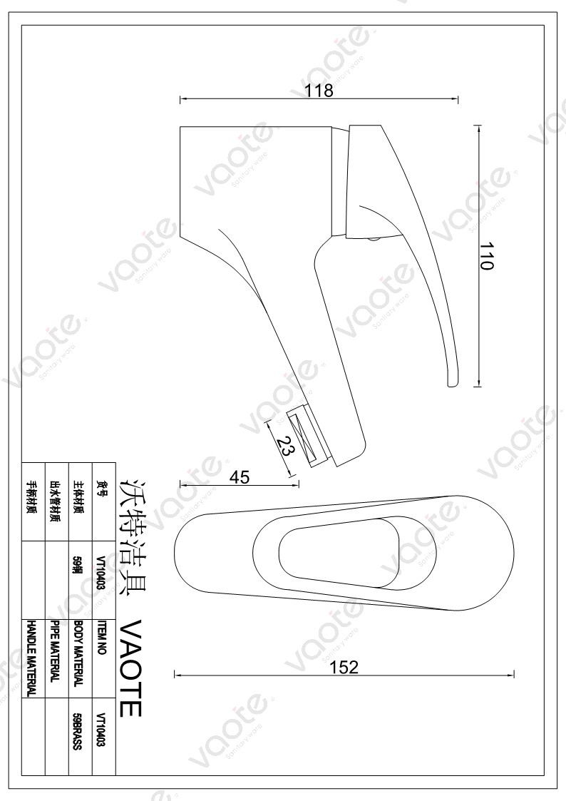 single lever high quality basin mixer structure