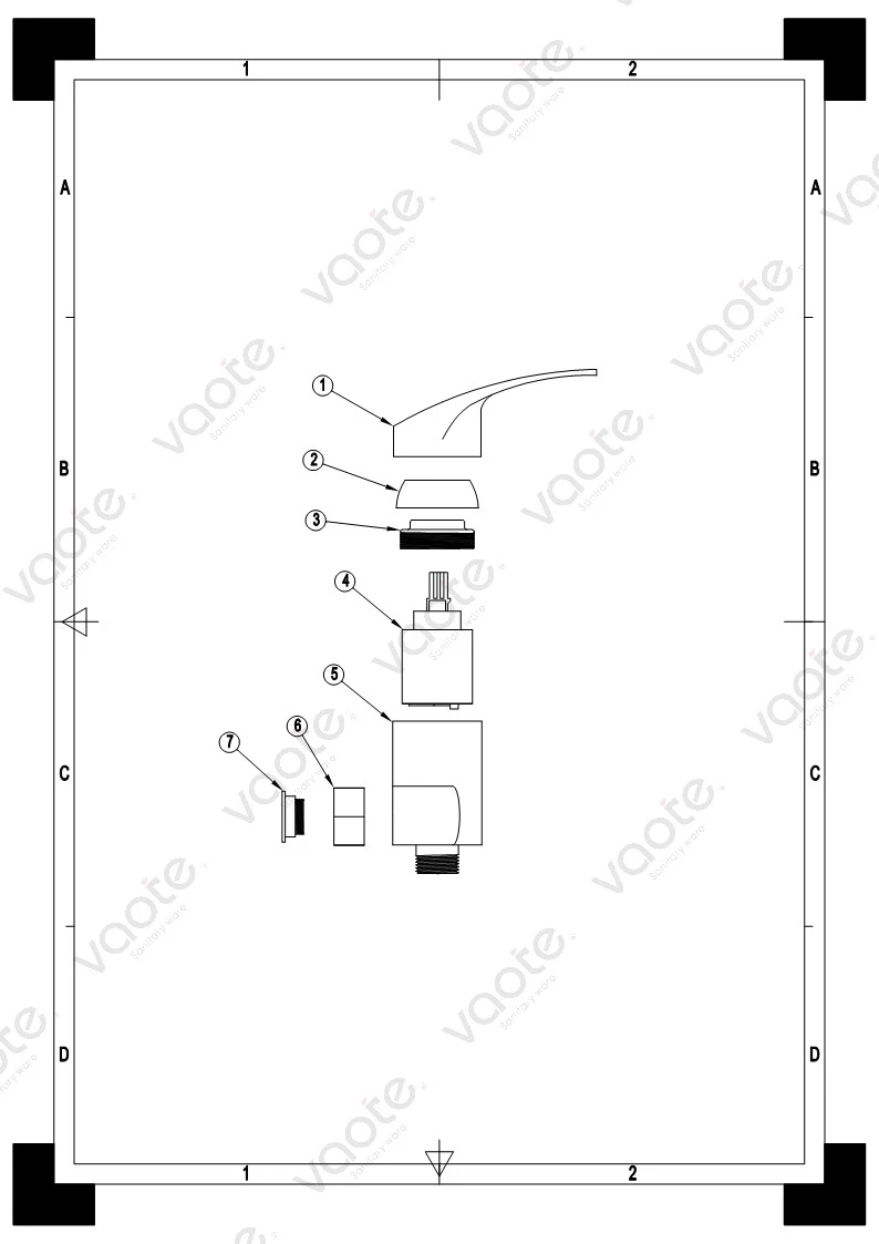 the structure of kitchen and bathroom faucet