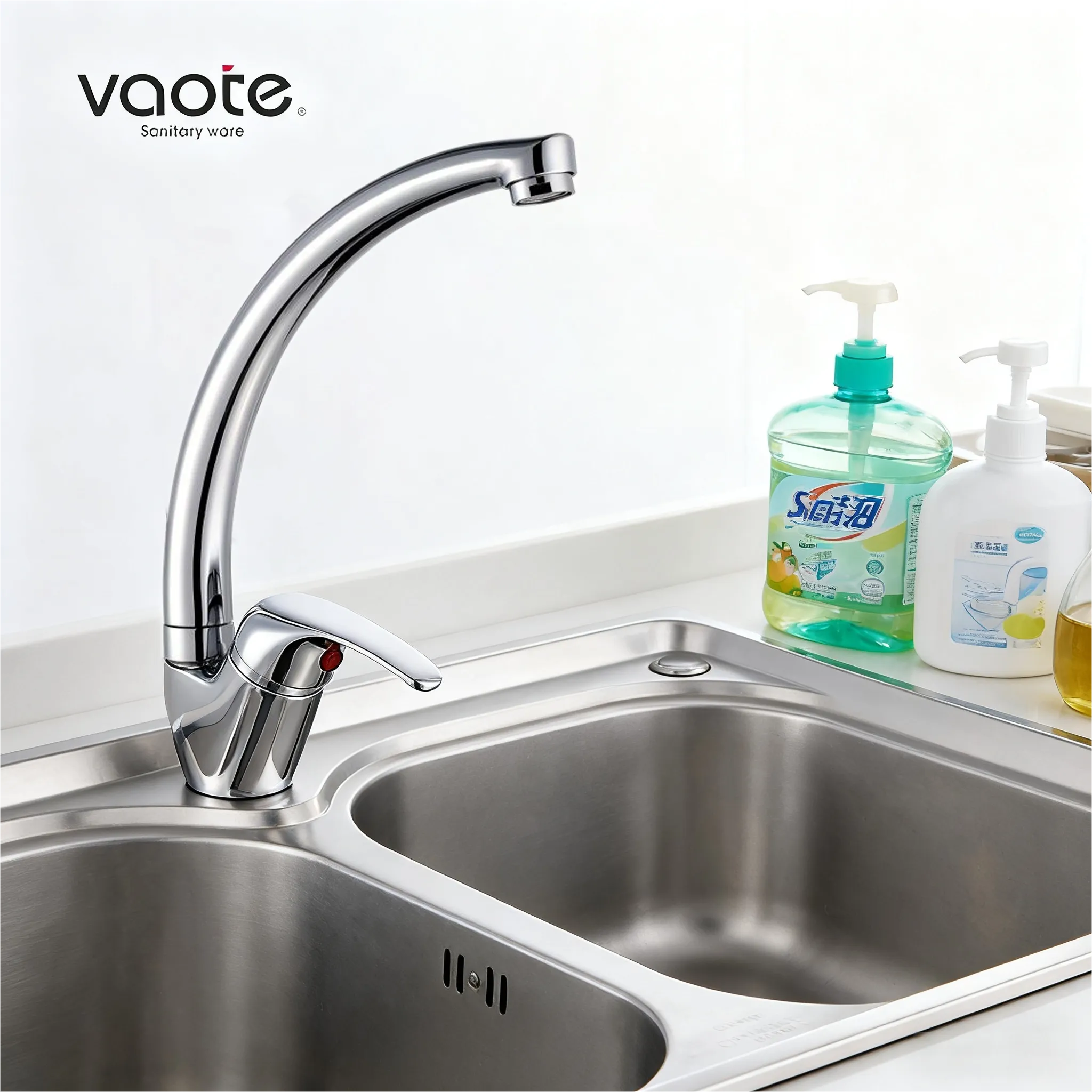 deck mounted kitchen mixer faucet
