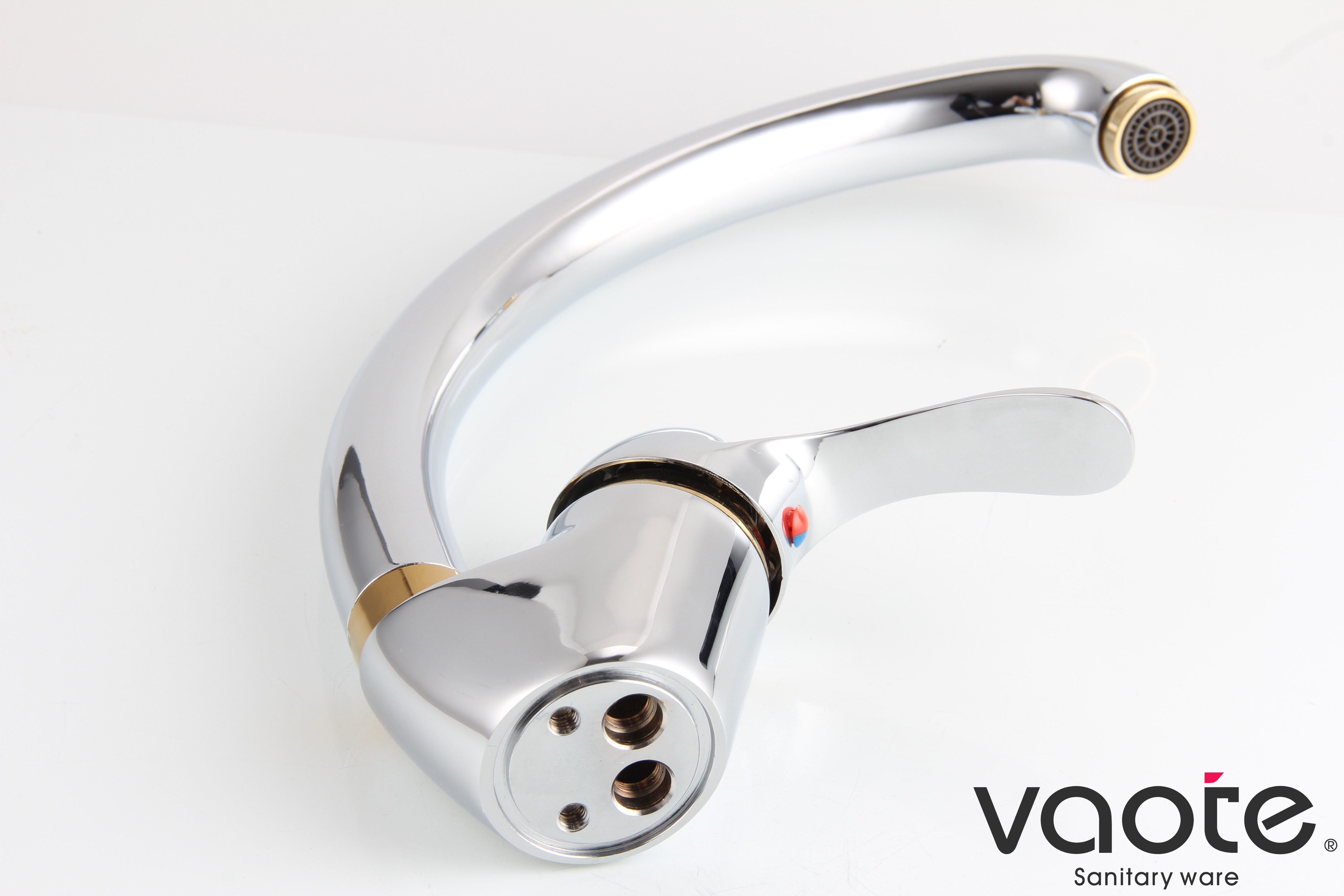 Vaote VT11306 sanitary ware single lever deck mounted brass material high quality sink mixer faucet picture