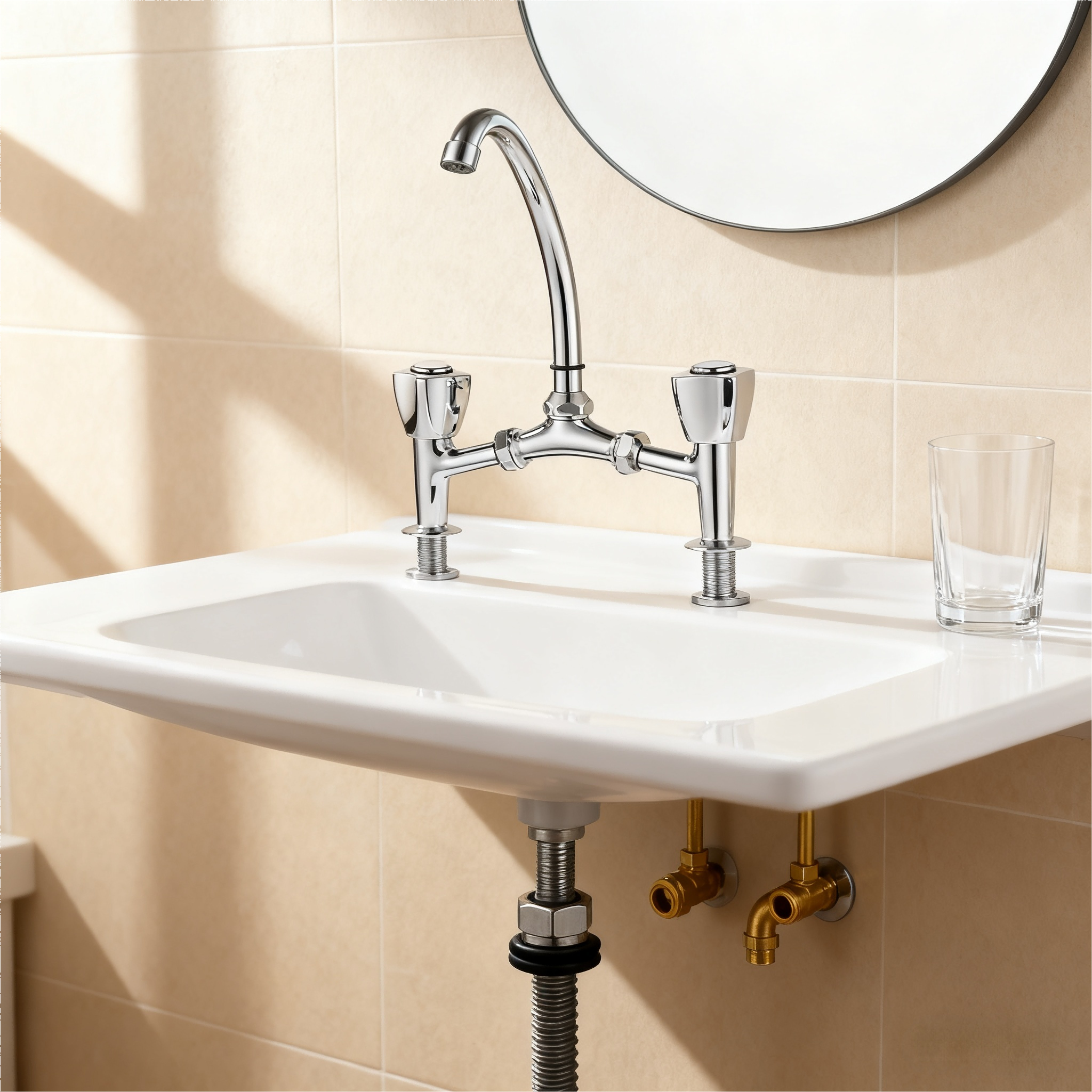 Vaote deck mounted sink mixer