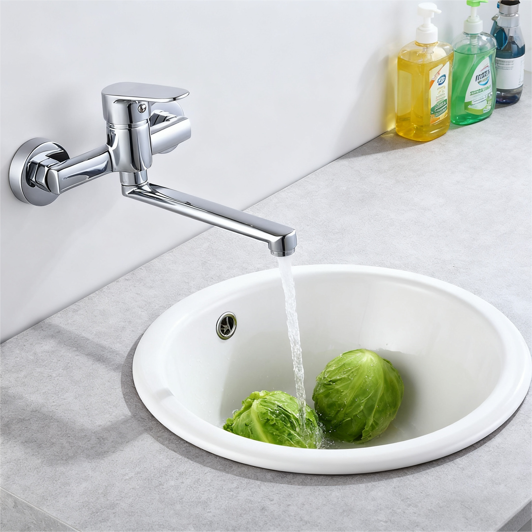 VT14602 kitchen faucet wall mounted brass material Vaote mixer sanitary ware flexible kitchen faucet usage