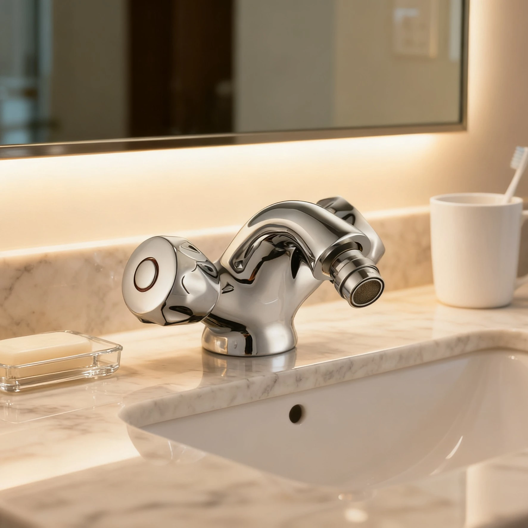 double handle bathroom sanitary ware faucet usage
