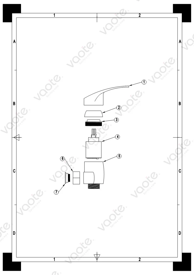 the structure of kitchen and bathroom faucet