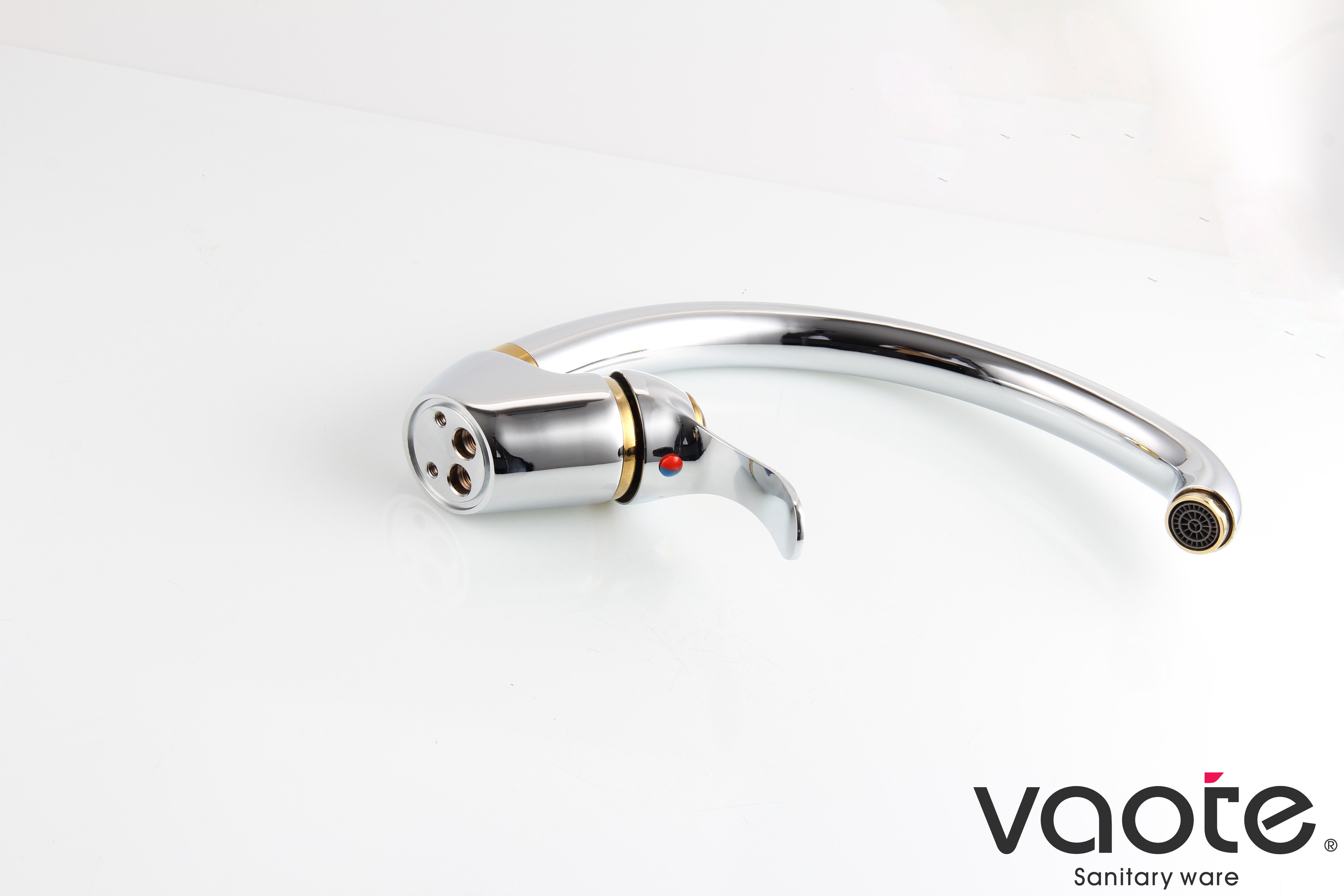 Vaote VT11306 sanitary ware single lever deck mounted brass material high quality sink mixer faucet picture