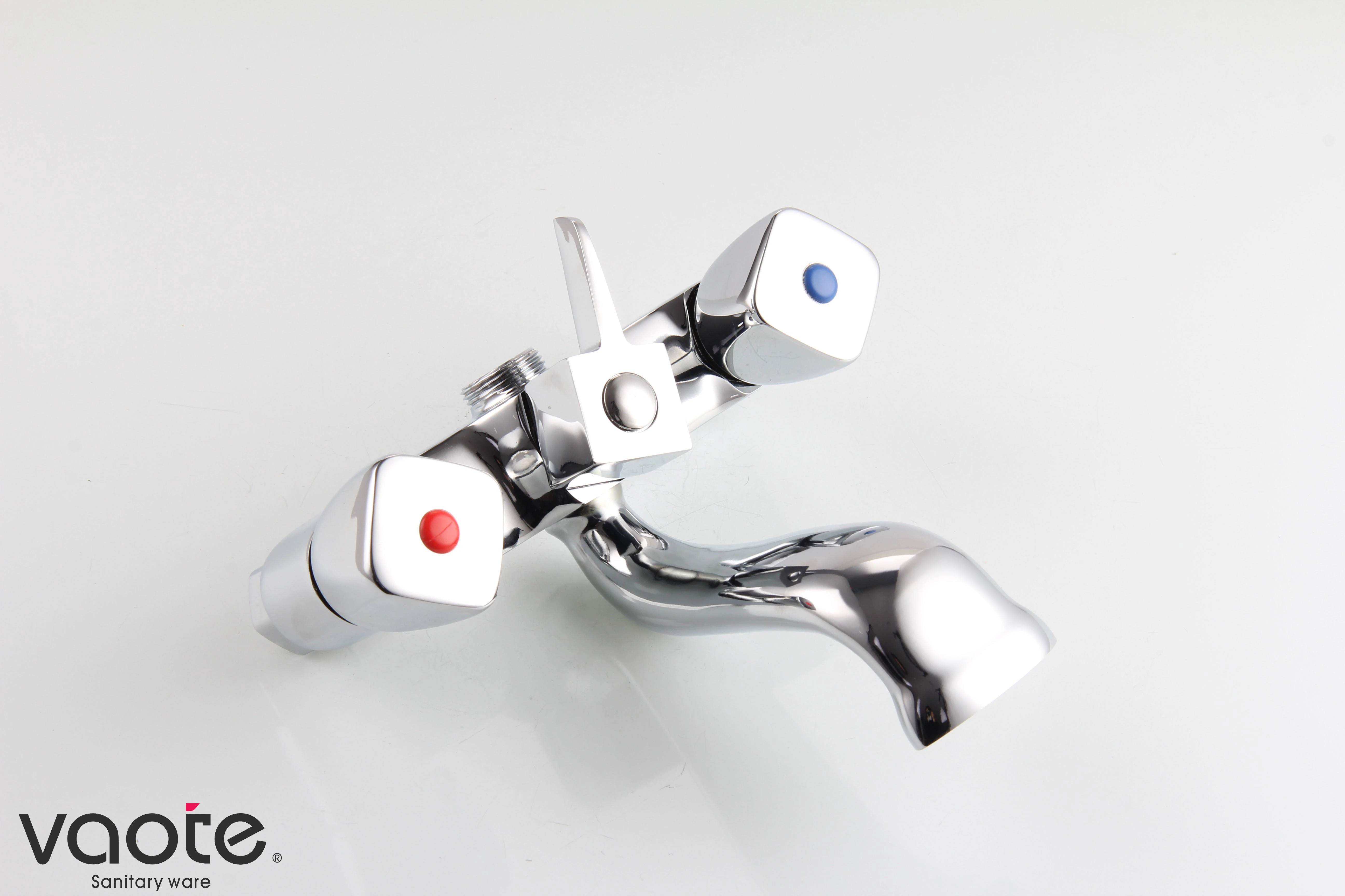 double handle bathroom shower faucet