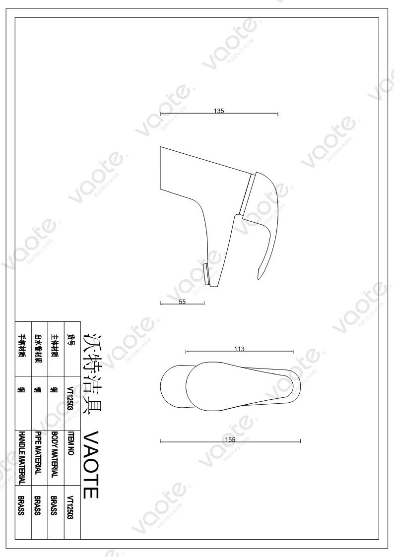 the structure of single lever high quality faucet