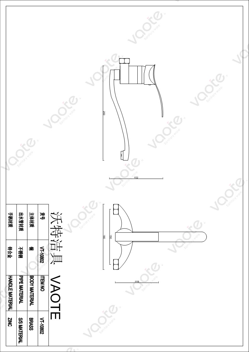 single lever brass body ceramic cartridge modern kitchen taps structure