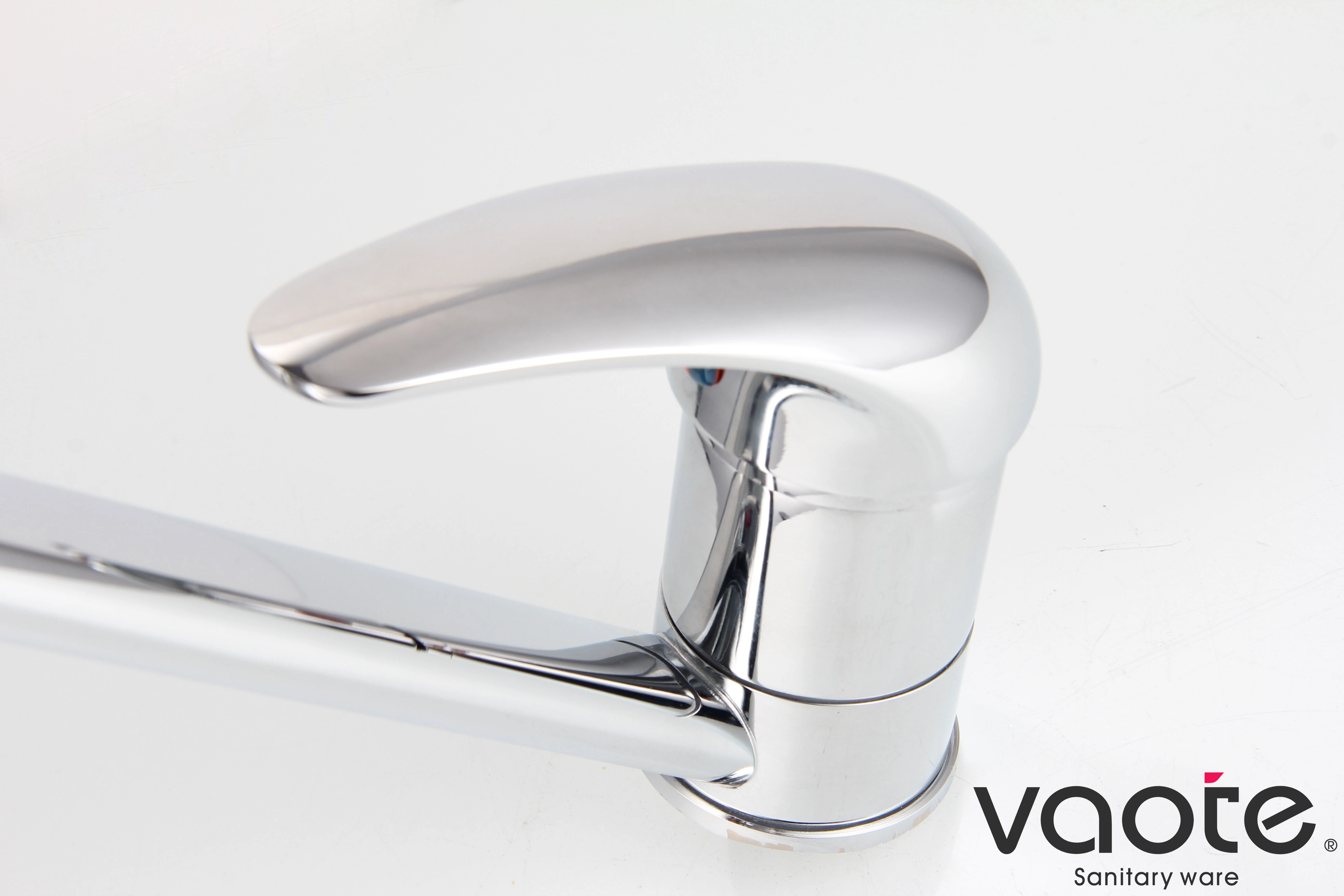 brass material deck mounted kitchen mixer faucet