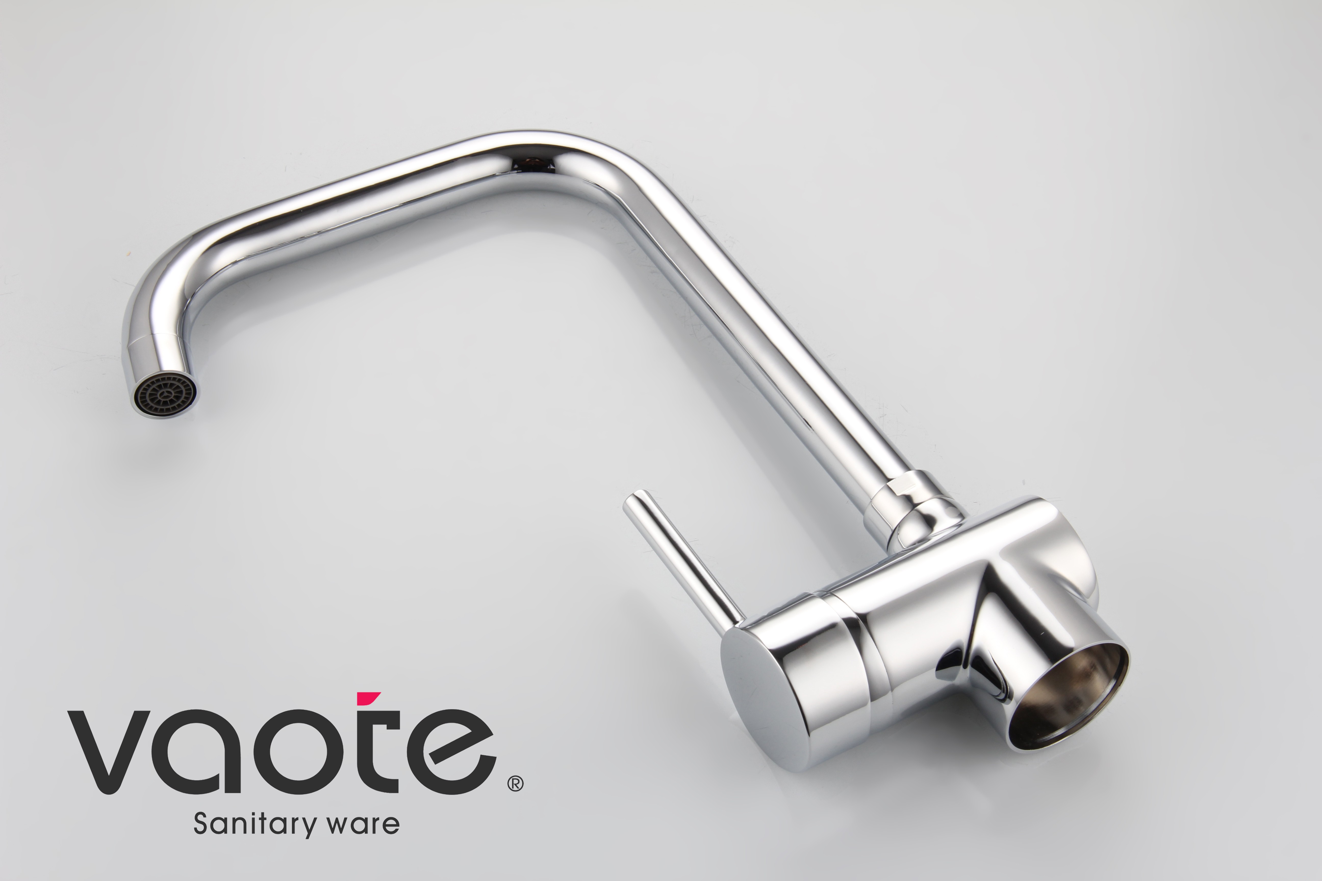 brass material deck mounted kitchen mixer