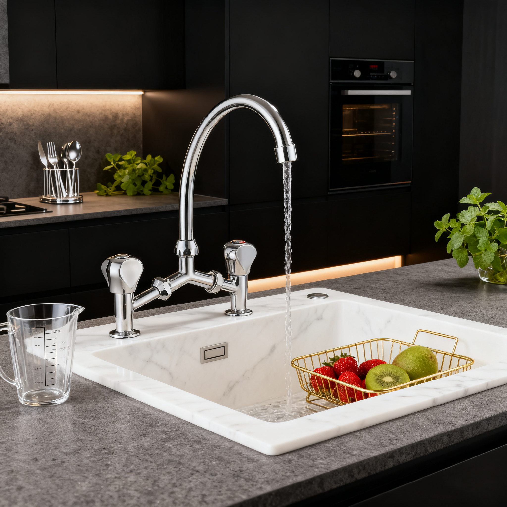 Vaote sanitary ware double handle faucet usage