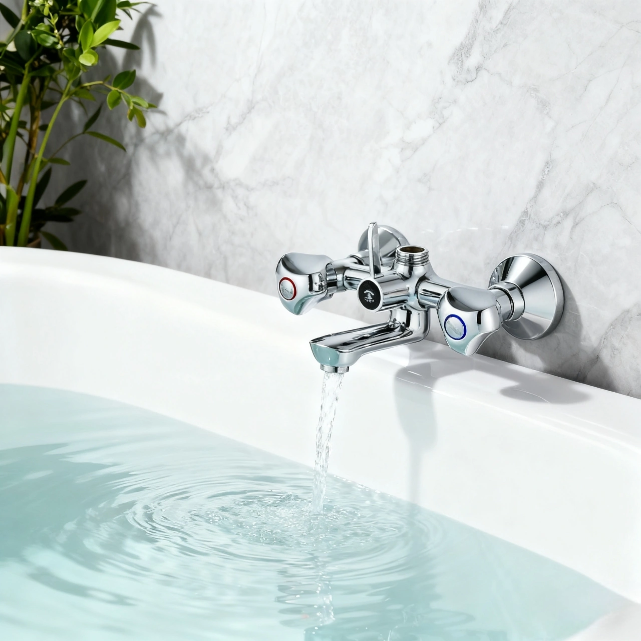brass material wall mounted sanitary ware kitchen mixer usage