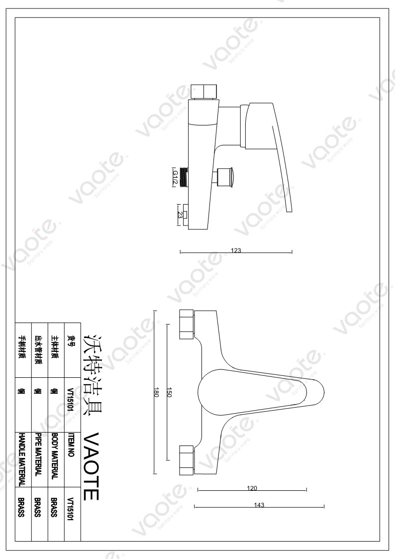 VT15101 single lever bathroom faucet sanitary ware ceramic cartridge faucet brass body bath mixer structure