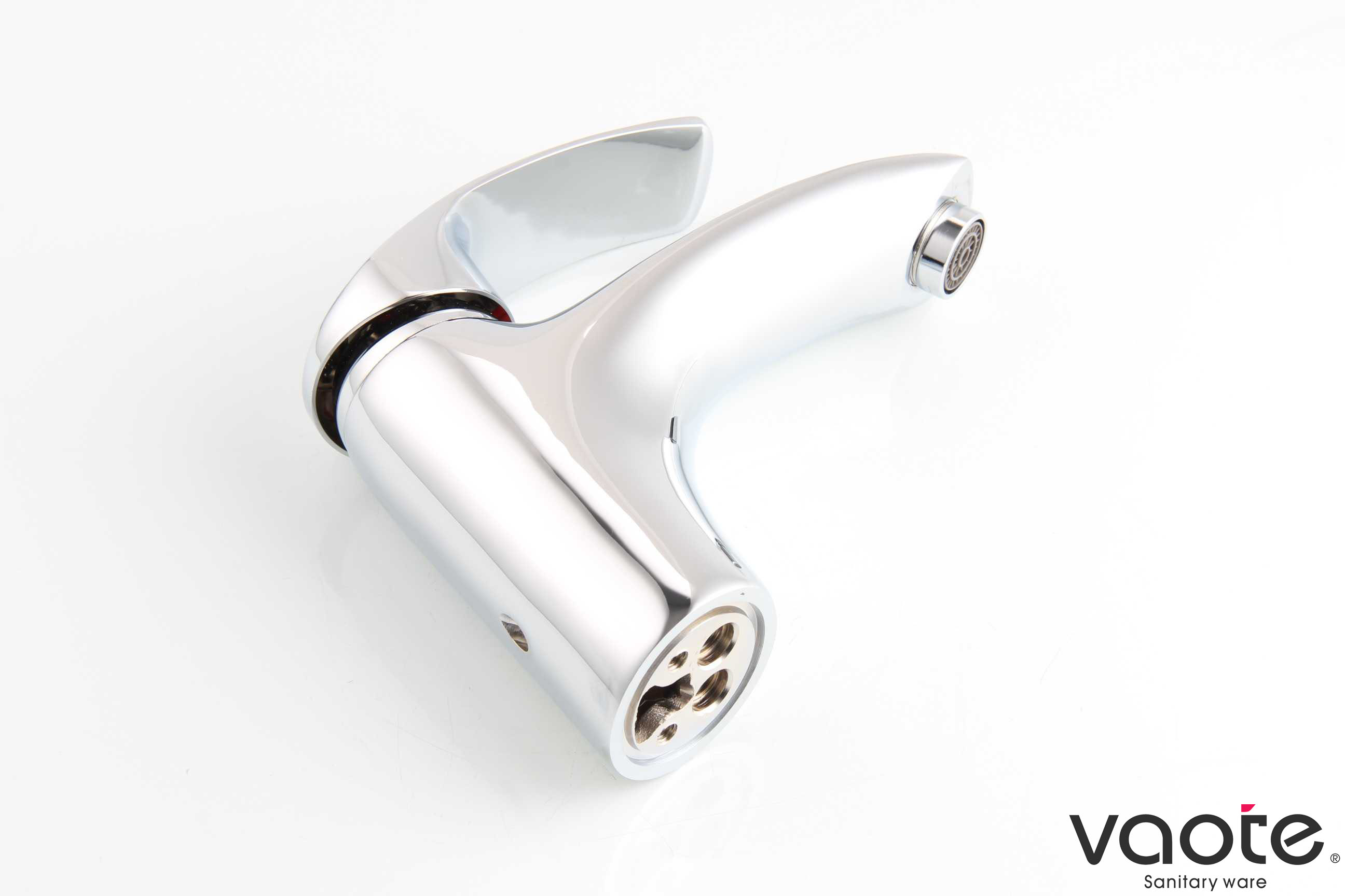 Vaote single lever brass material deck mounted basin mixer high quality faucet wash basin tap picture