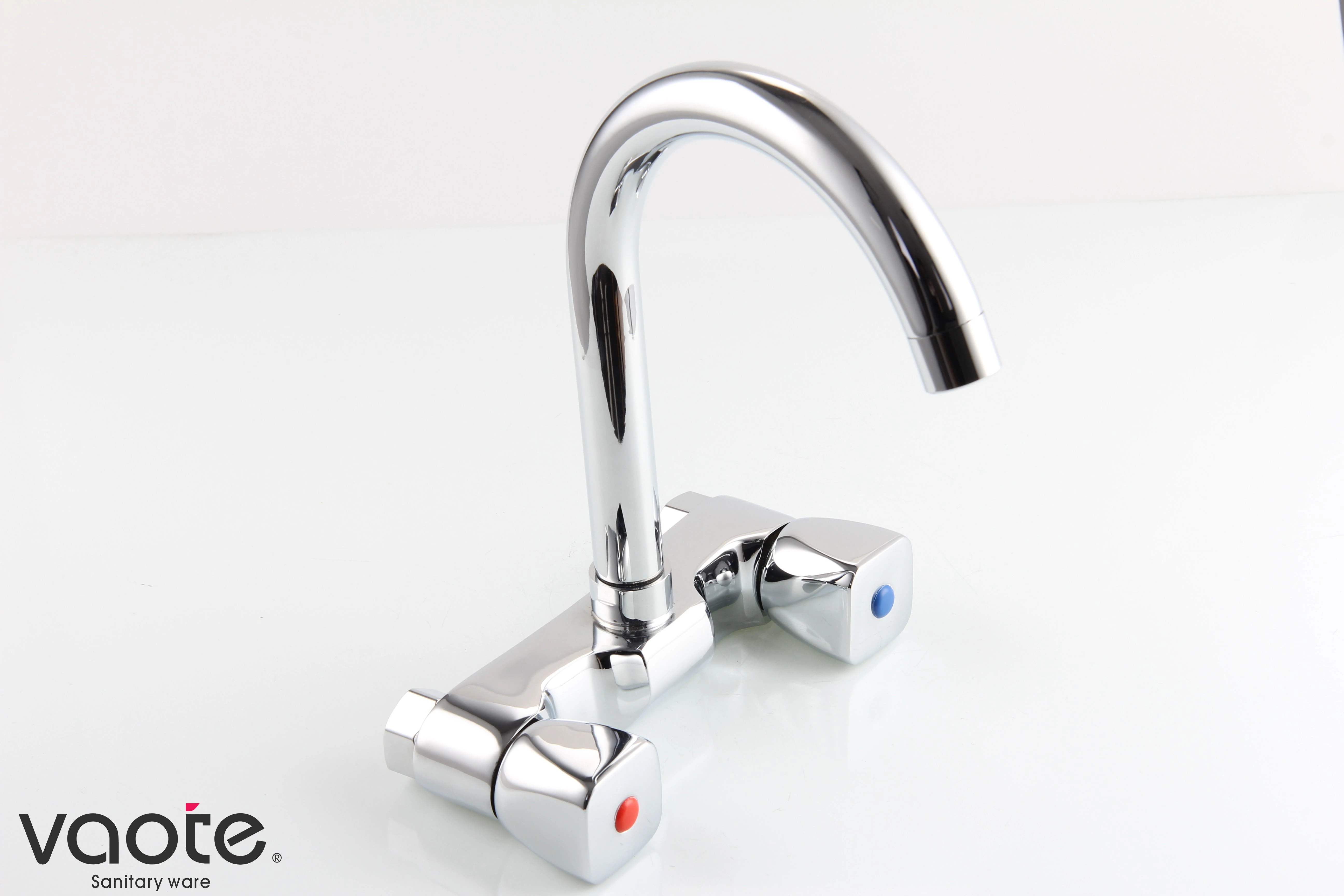 wall mounted double handle faucet