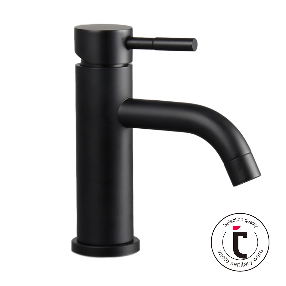 Vaote Black stainless steel faucets basin mixer