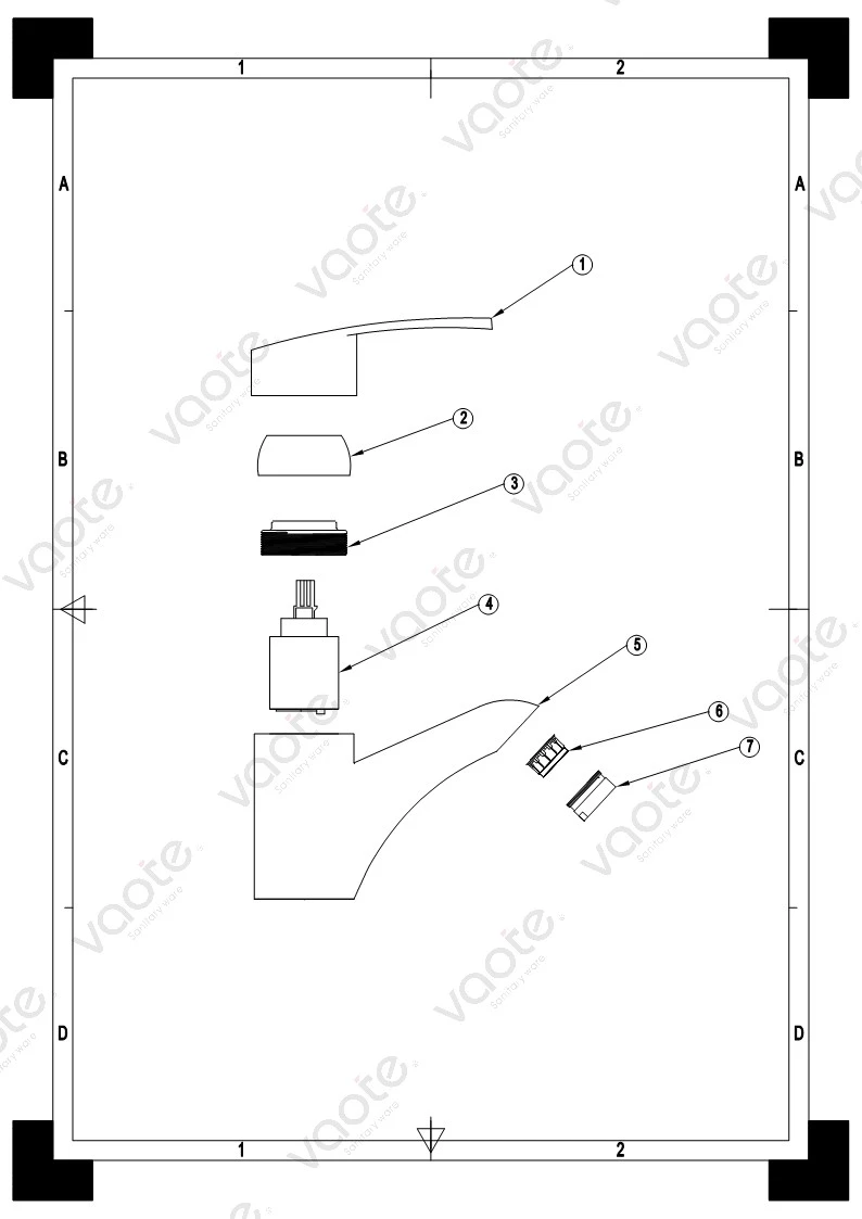 the structure of bathroom faucet