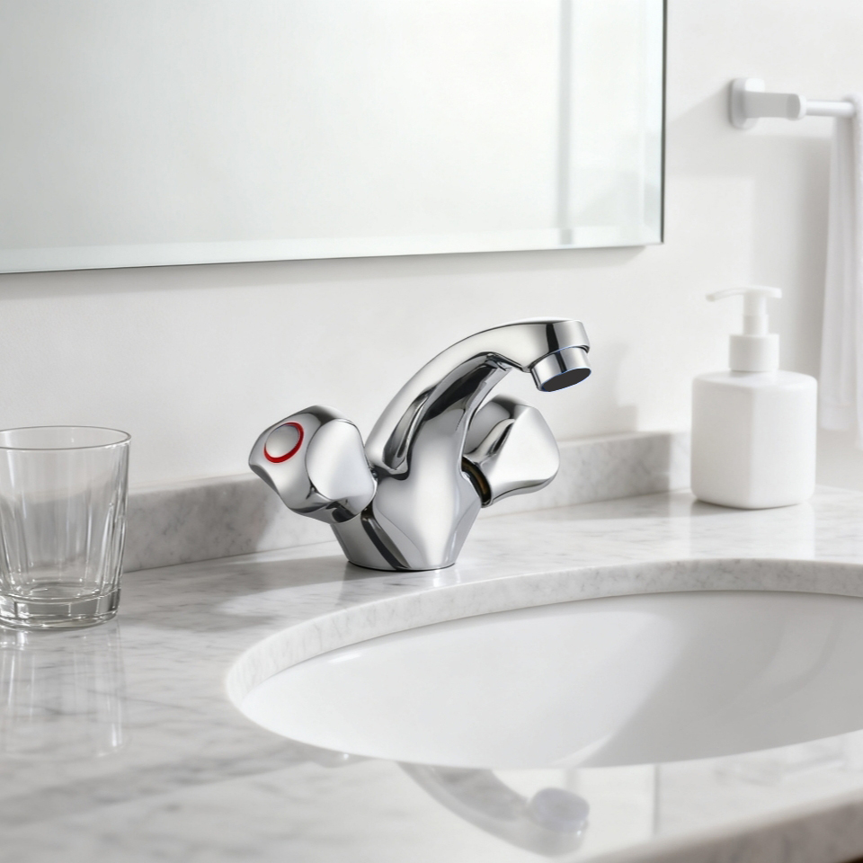 deck mounted brass materail faucet