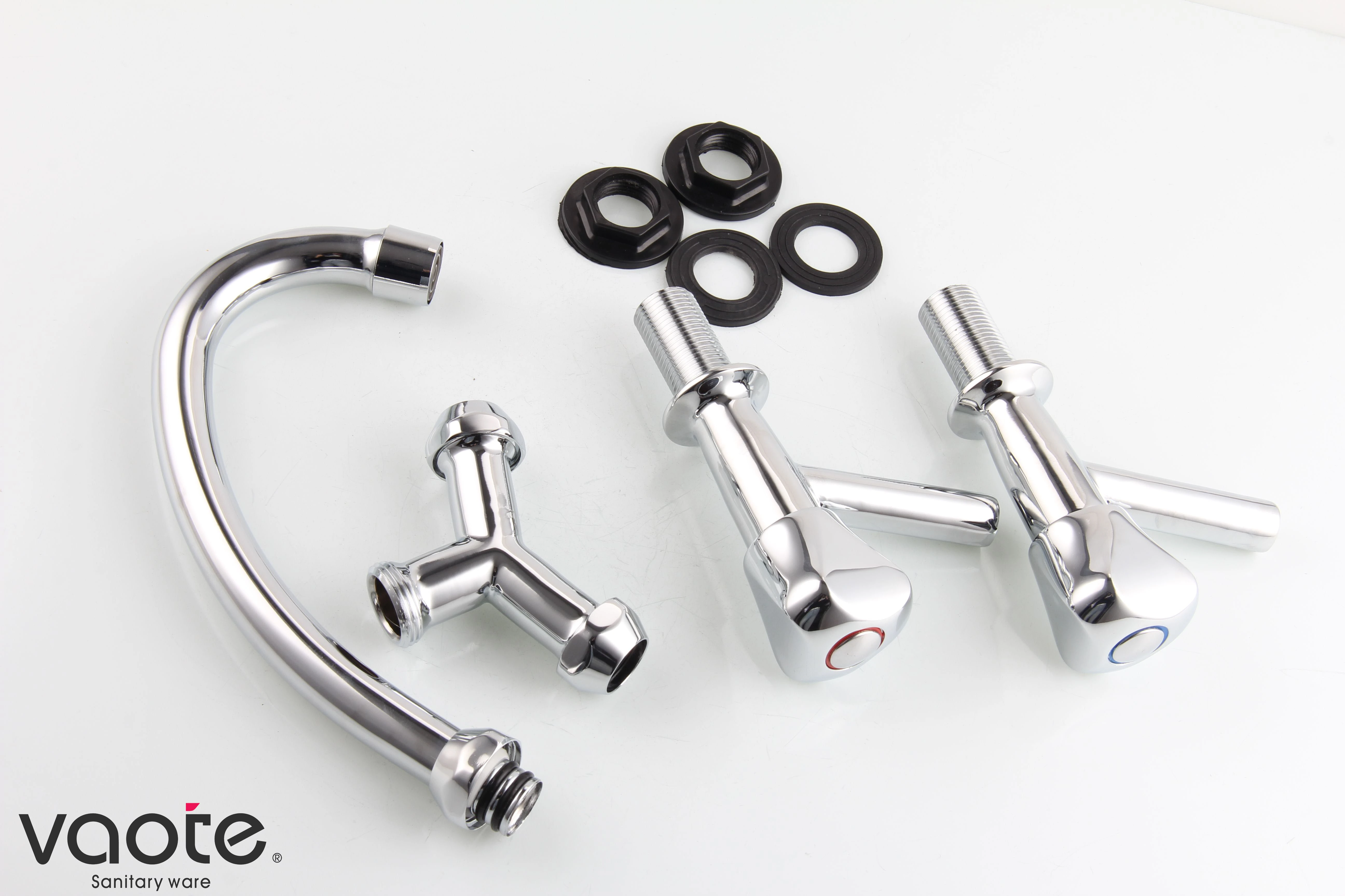 high quality double handle deck mounted faucet