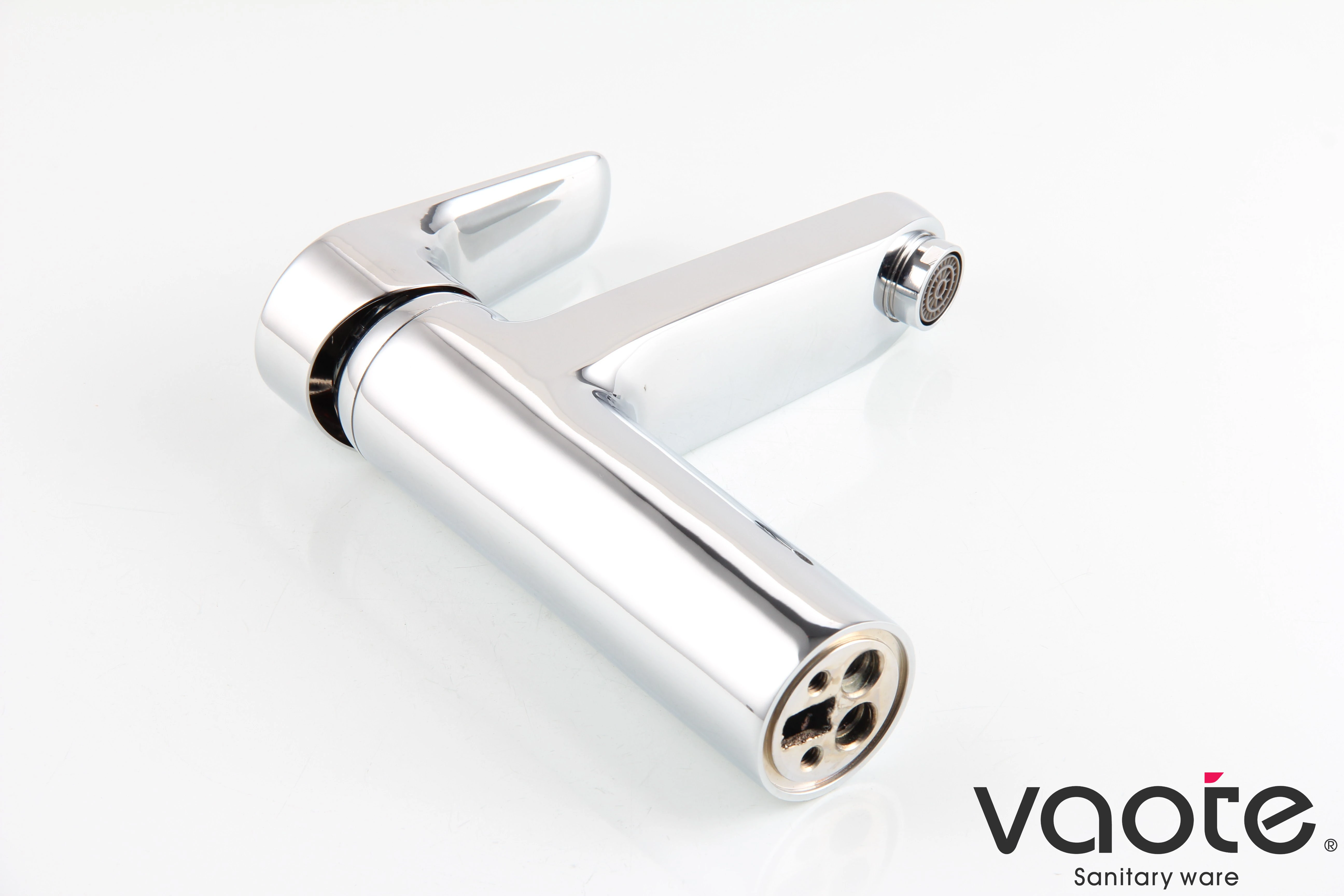 VT17303 single lever deck mounted sanitary ware faucet brass material basin mixer description