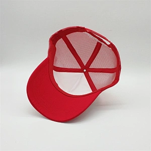 Custom Made Mens 5 Panel Promotional Strapback Trucker Hats Cap With Cotton Foam Front
