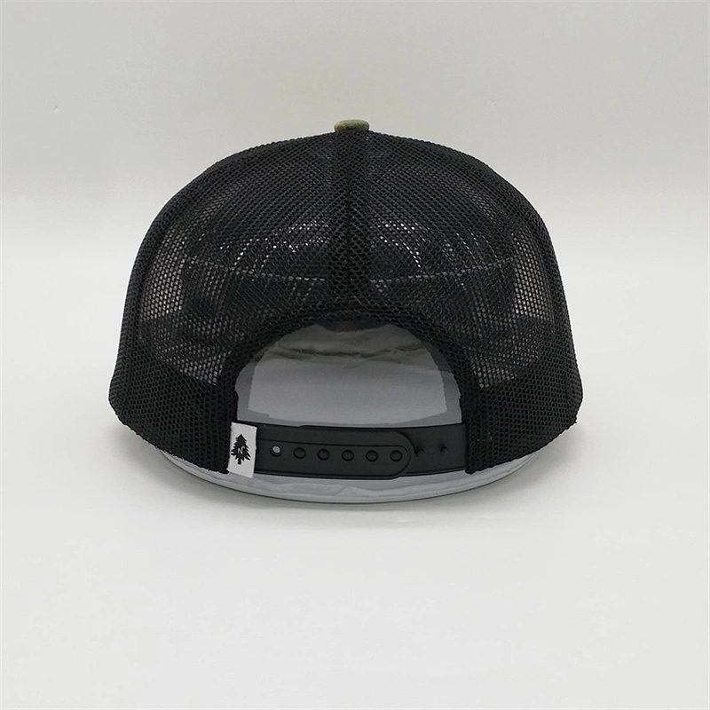 Custom 6 Panel Embroidered  Logo Plain Camo Trucker Caps, Mesh Trucker Hats, Adjustable Snapback Trucker Hats