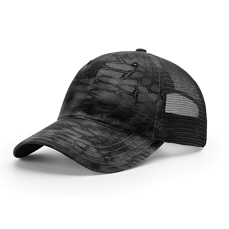 Wholesale Custom 6 Panel Mesh Camo Trucker Cap