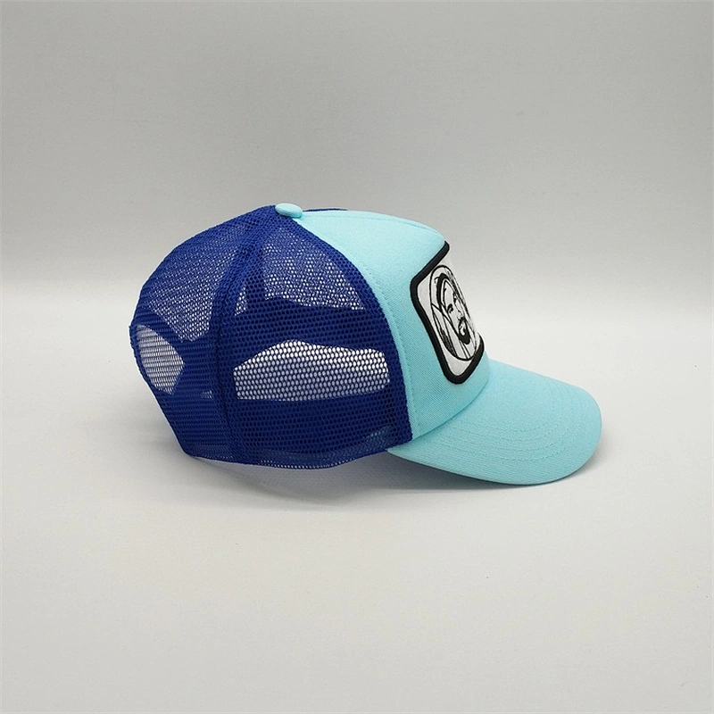 Customized Mesh Design 5 Panel Trucker Hats With Embroidery Patch