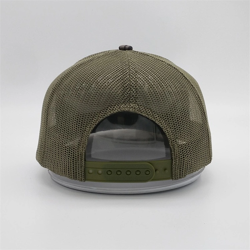 2019 Wholesale 6 Panel High Quality Custom Digital Print Green Mesh 3D Embroidery Trucker Caps Hats