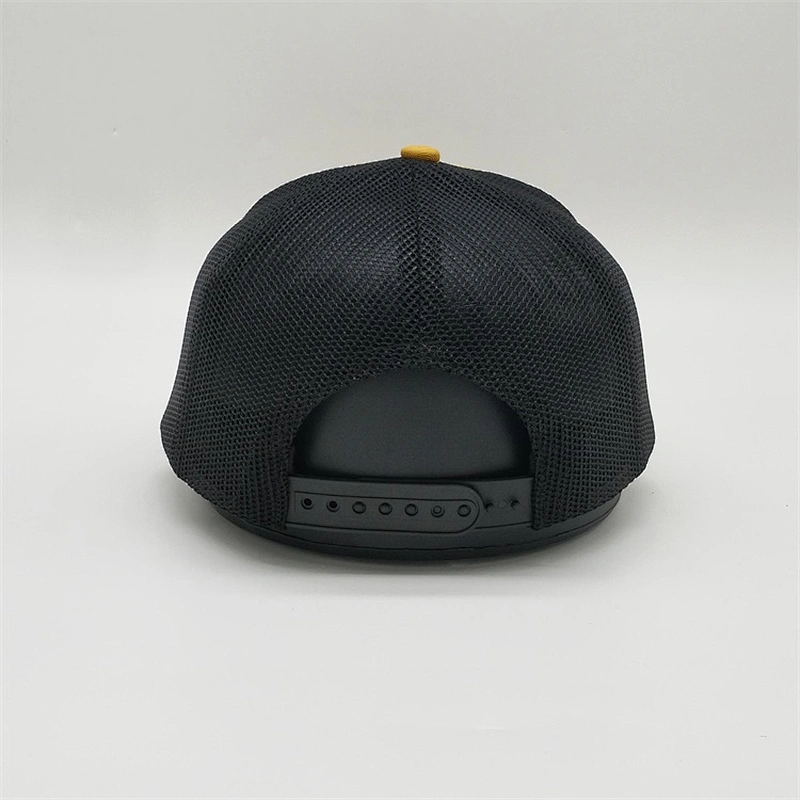 2019 Customized Made 6 Panel Plain High Quality Adjustable Mesh Embroidered  Trucker Cap Hats