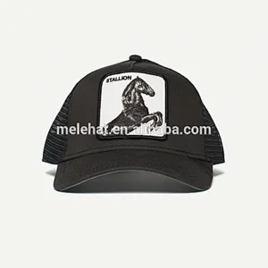 Custom Meidiney 5 Panel Embroidery Patch Logo Mesh Trucker Cap