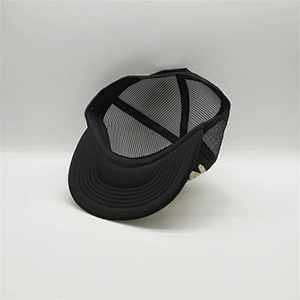 Custom Printed 6 Panel Mesh Snap Back Flat Brim Trucker Hats