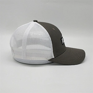 Popular Custom Embroidery Snapback Cap,Embroidery Logo Own Mesh Baseball Trrucker Cap,Half Mesh White Trucker Hat