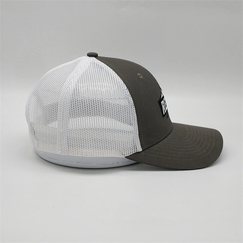 Popular Custom Embroidery Snapback Cap,Embroidery Logo Own Mesh Baseball Trrucker Cap,Half Mesh White Trucker Hat